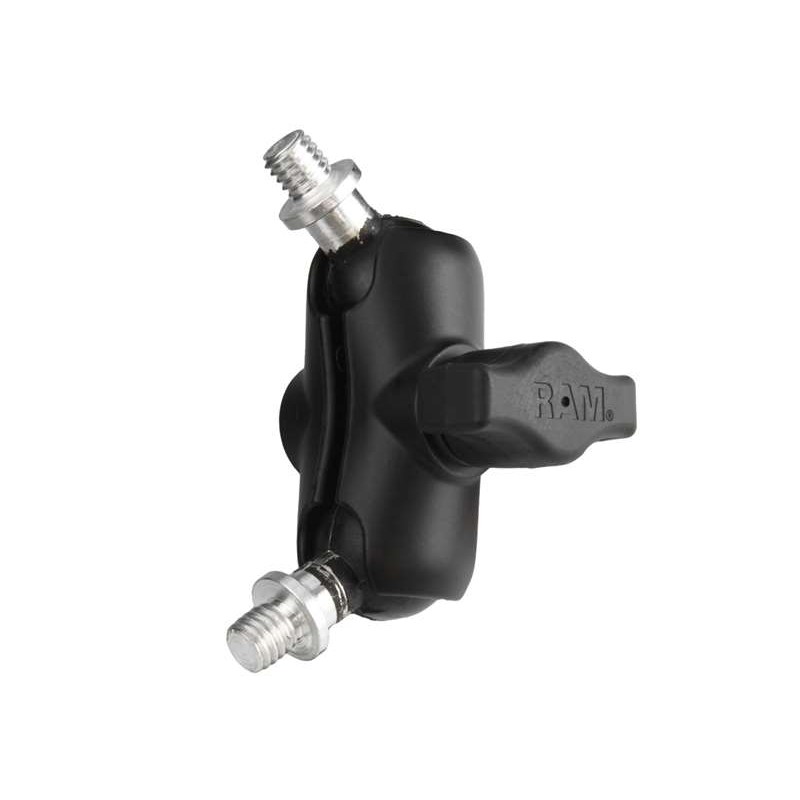 RAM Mounts Set - B-Kugel (1 Zoll), 2x Basiskugel mit 3/8"-16 Gewindestift, kurzer Verbindungsarm