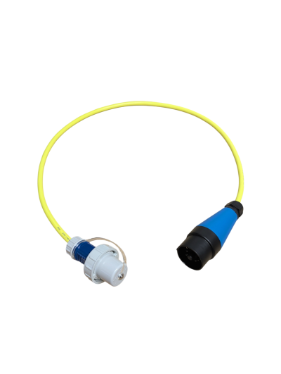 PowAirBox II Anschlussleitung 6 Meter, H07BQ-F 3 x 2,5 mm2 Gelb, mit Schuko-Bajonettstecker IP68