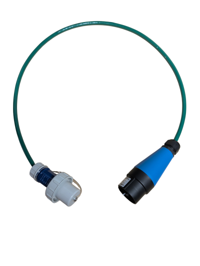 PowAirBox II  Anschlussleitung 6 Meter, H07BQ-F 3 x 2,5 mm2 Gruen, mit Schuko-Bajonettstecker IP68