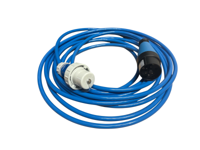 PowAirBox II Anschlussleitung 8 Meter, H07BQ-F 3 x 2,5 mm2 Blau, mit Schuko-Bajonettstecker IP68