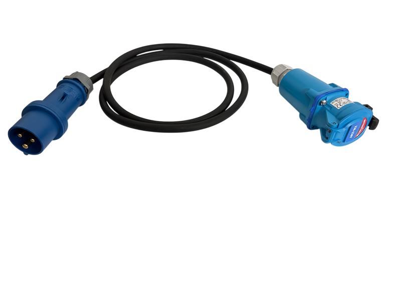 RETTBOX® ONE Anschlussstecker 20 A, 230 V, 1P+N+E+2 HK, 12 m Anschlussleitung, CEE-Stecker