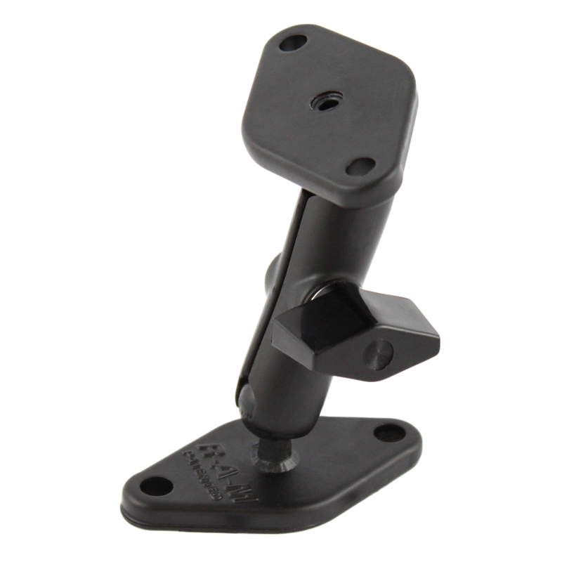 RAM Mounts Aufbau-Set - A-Kugel (0,56 Zoll) - 2x Trapez Basisplatten (2-Loch AMPS) - Mittlerer Verbindungsarm (ca. 53,59 mm)